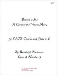 Blessed is She SATB choral sheet music cover Thumbnail